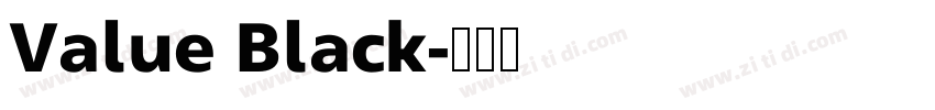 Value Black字体转换
